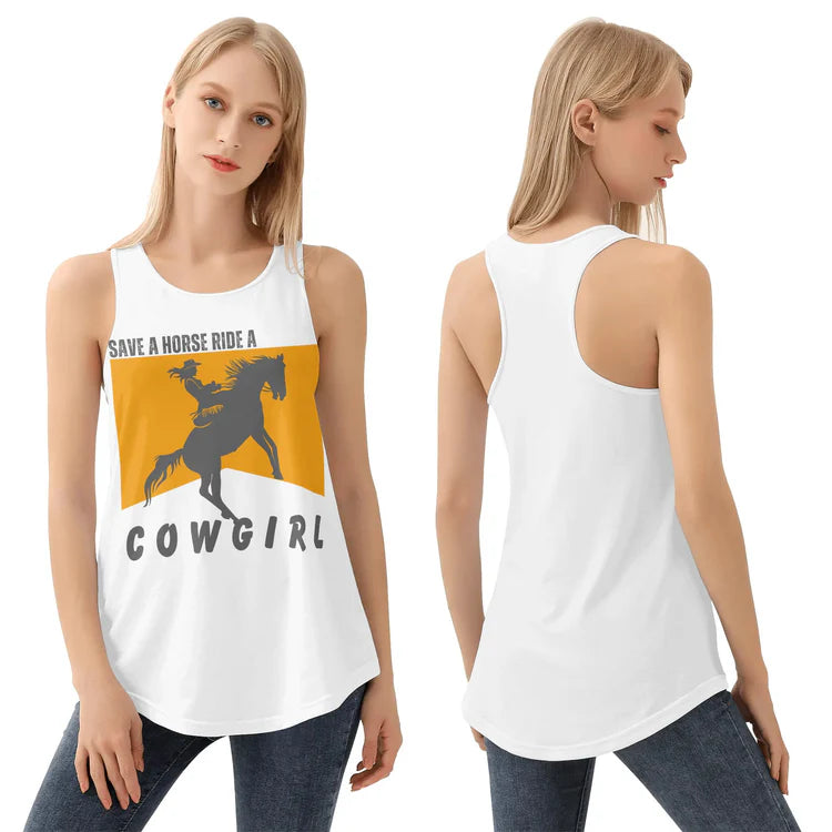 Save A Horse Ride A Cowgirl Tank Top