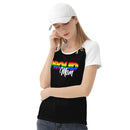 Proud Mom Rainbow Baseball T-shirt Unisex 3/4 Sleeve Raglan Shirt | Tultex 245