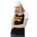 Proud Mom Women's Baseball T shirt