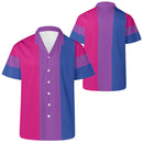 Bisexual Pride Button Up Shirt