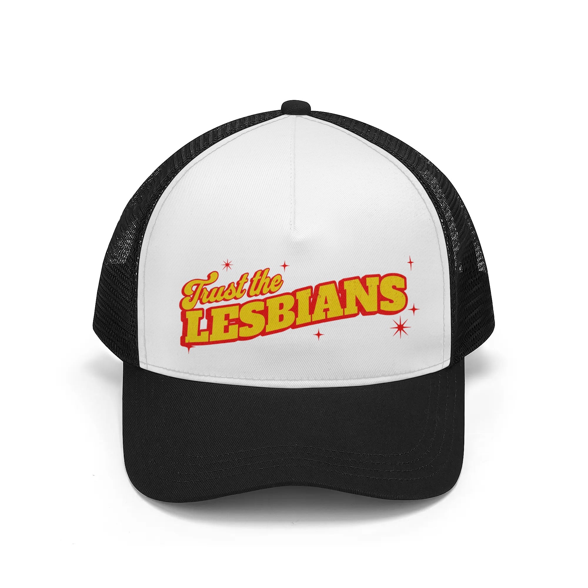 Trust The Lesbians Mesh Trucker Hats