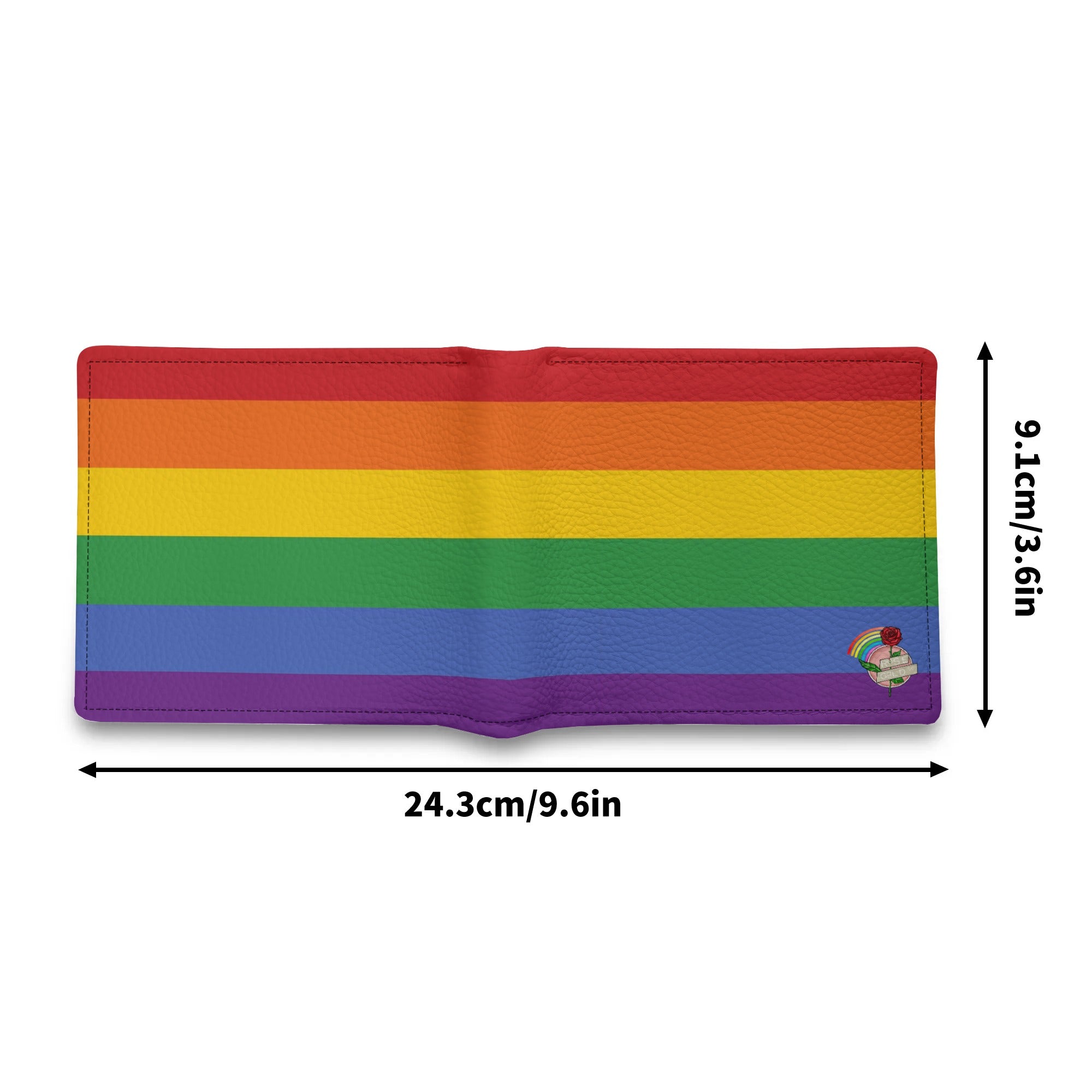Rainbow Pride Flag Minimalist PU Leather Wallet