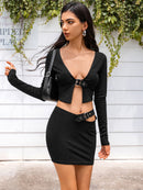 LGBT_Pride-Cropped Top and Cutout Skirt Set - Rose Gold Co. Shop