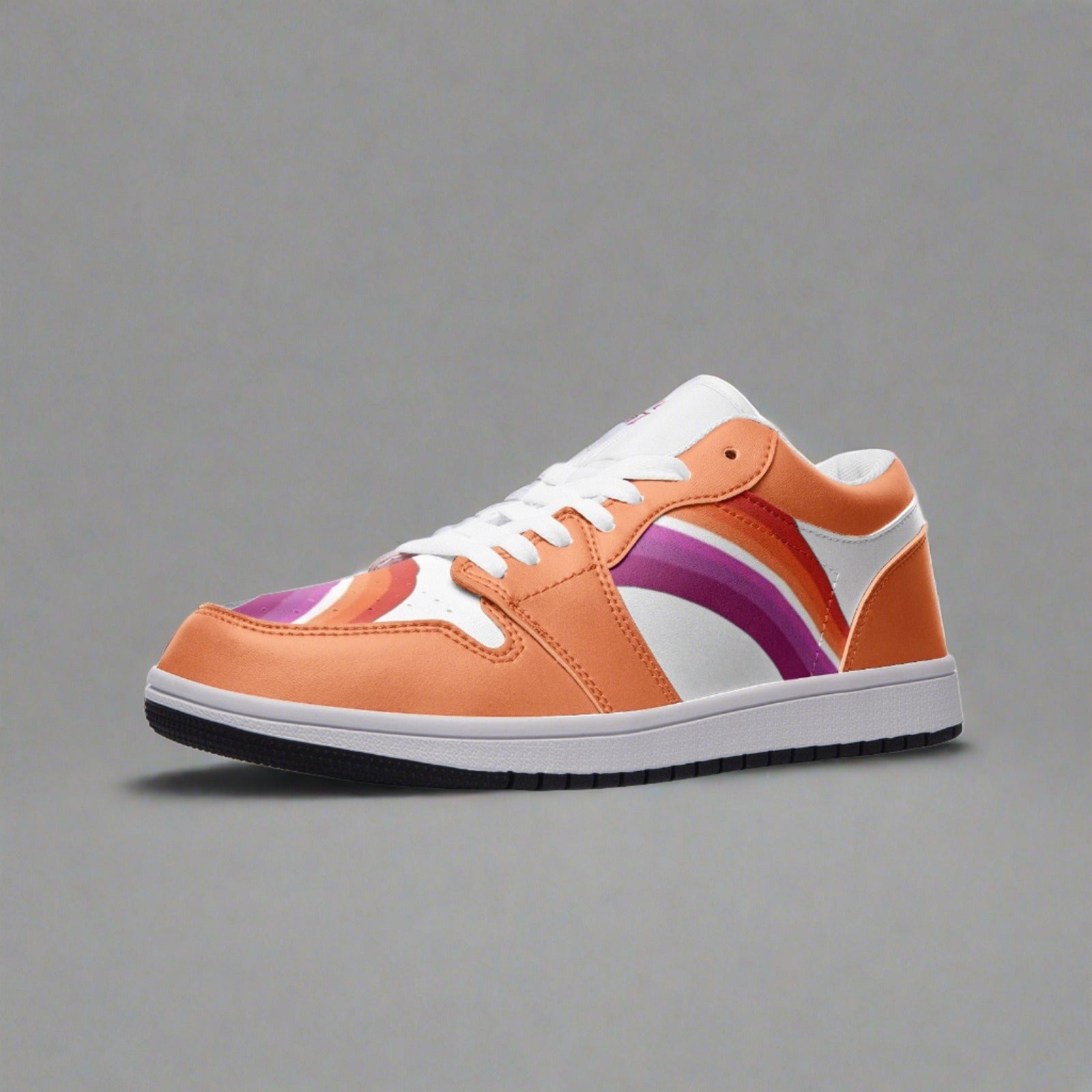 Lesbian Pride Low Top Unisex Sneakers - Rose Gold Co. Shop