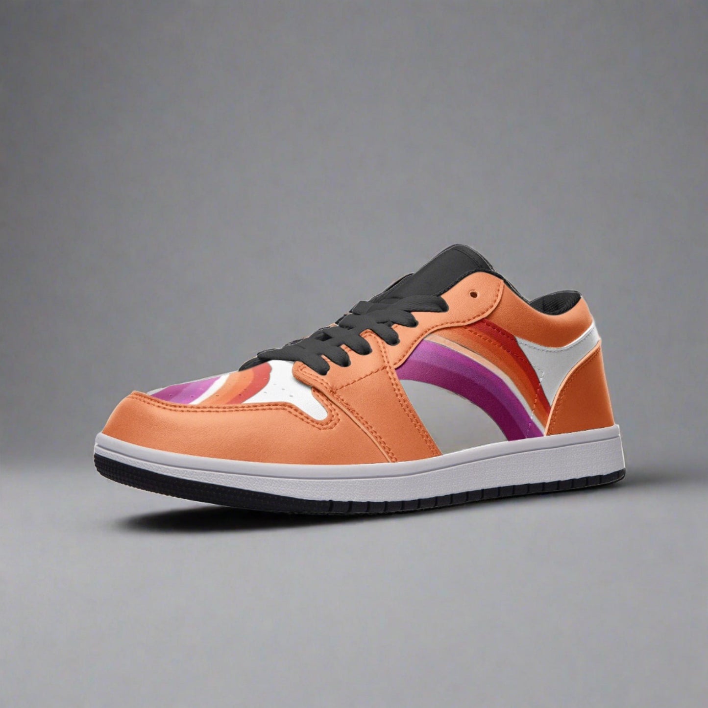 Lesbian Pride Low Top Unisex Sneakers - Rose Gold Co. Shop