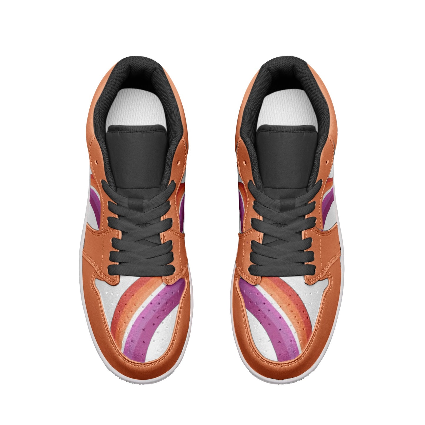 Lesbian Pride Low Top Unisex Sneakers - Rose Gold Co. Shop