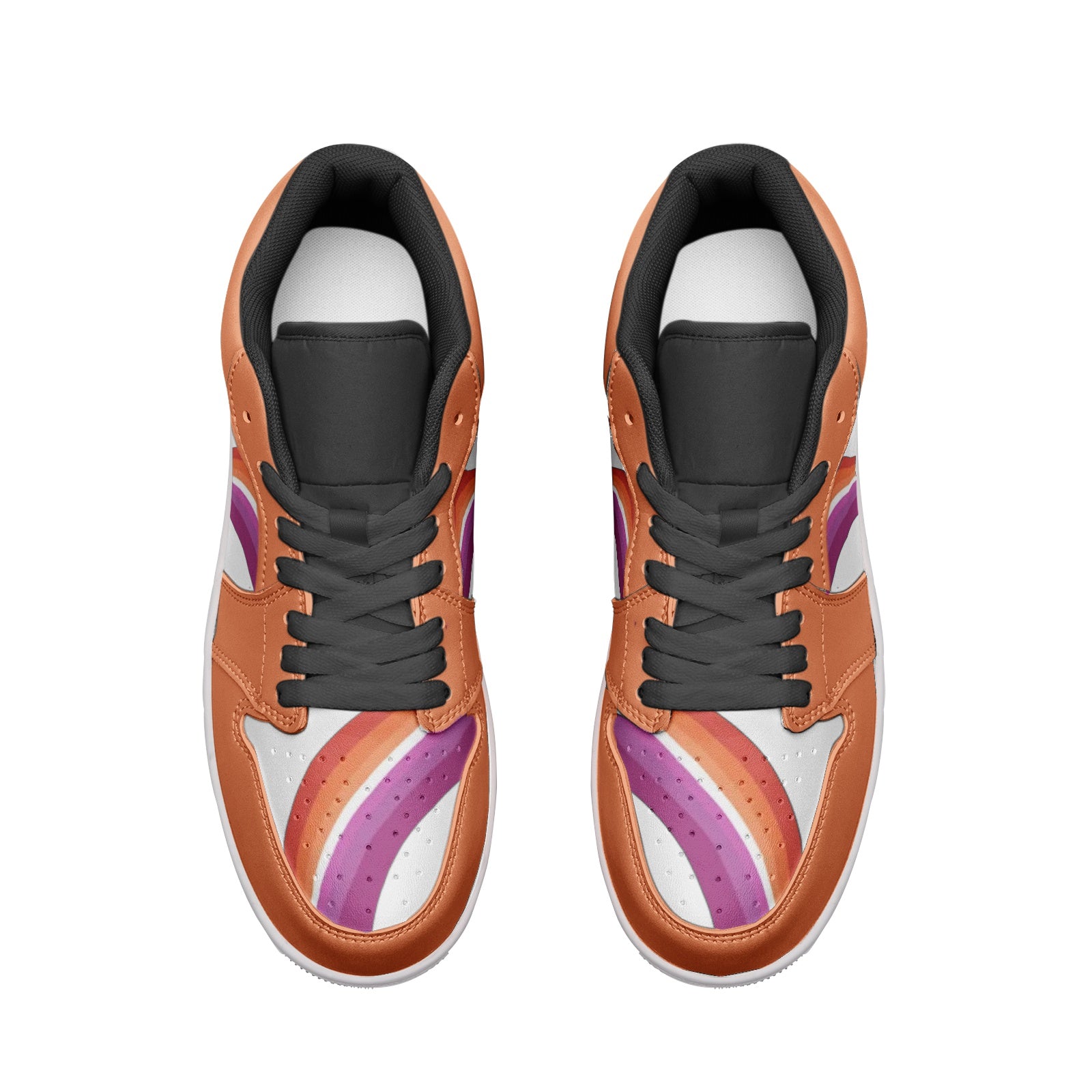 Lesbian Pride Low Top Unisex Sneakers - Rose Gold Co. Shop