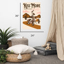 Kiss More Girls Western Style WLW Poster