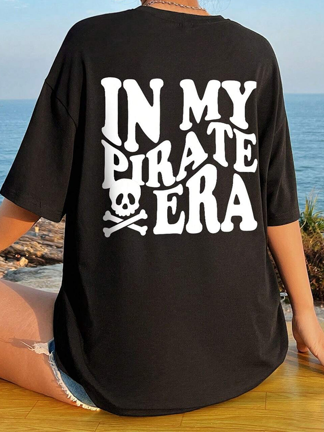 LGBT_Pride-IN MY PIRATE ERA Round Neck T-Shirt - Rose Gold Co. Shop