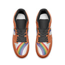 LGBT_Pride-Rainbow LGBT Pride Low Top BURNT ORANGE Unisex Sneakers - Rose Gold Co. Shop