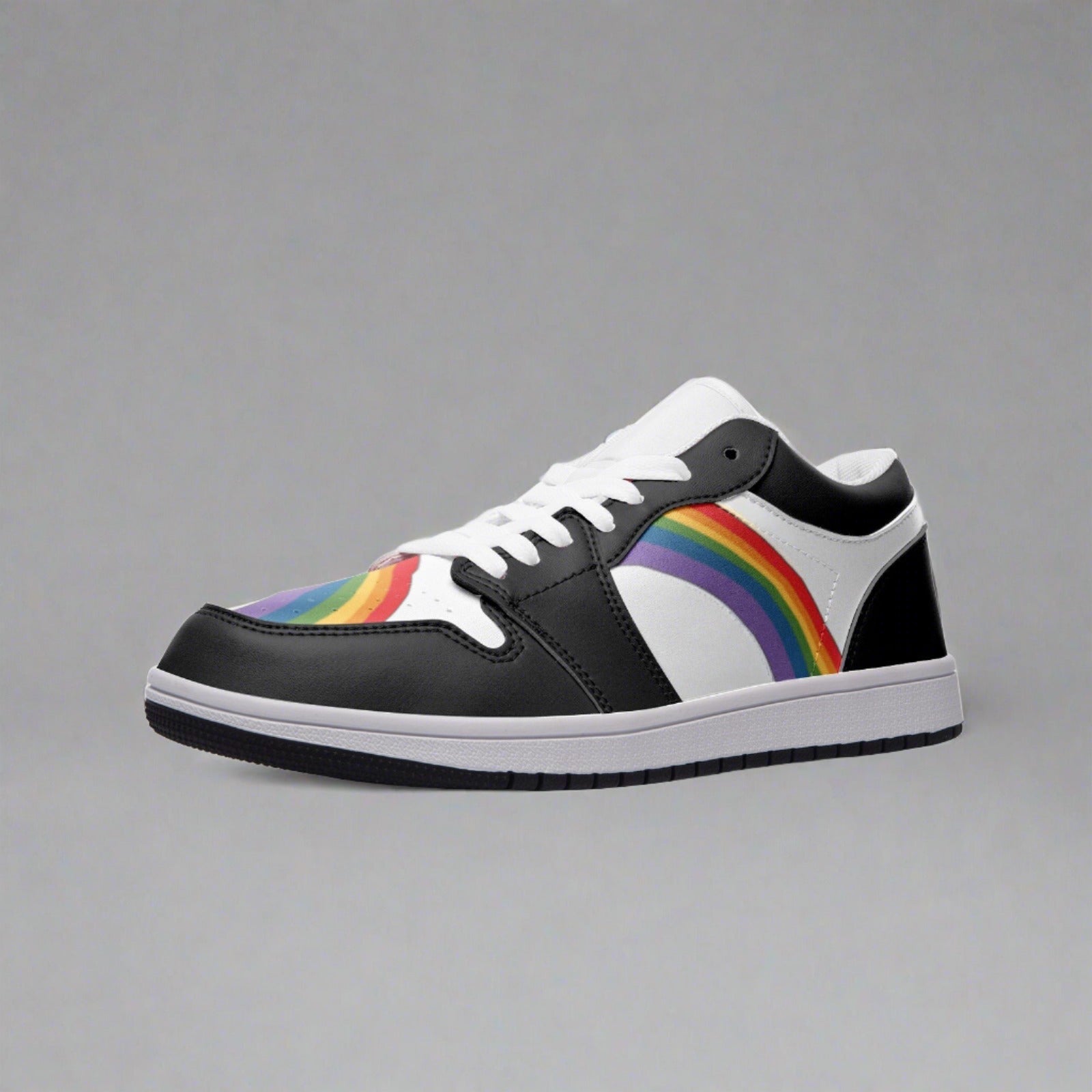 Rainbow LGBT Pride Low Top Unisex Sneakers - Rose Gold Co. Shop