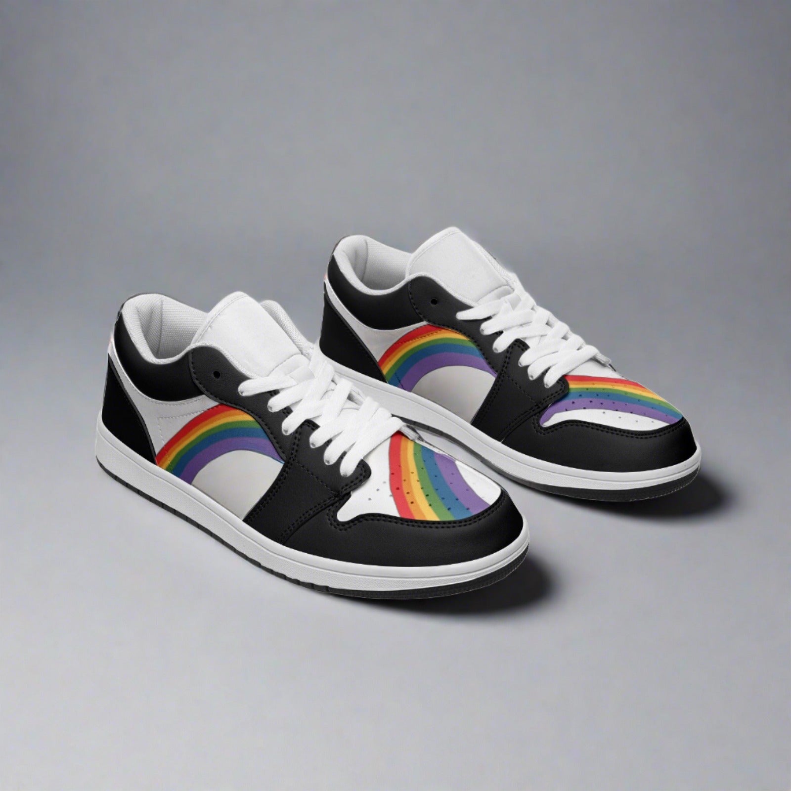 Rainbow LGBT Pride Low Top Unisex Sneakers - Rose Gold Co. Shop