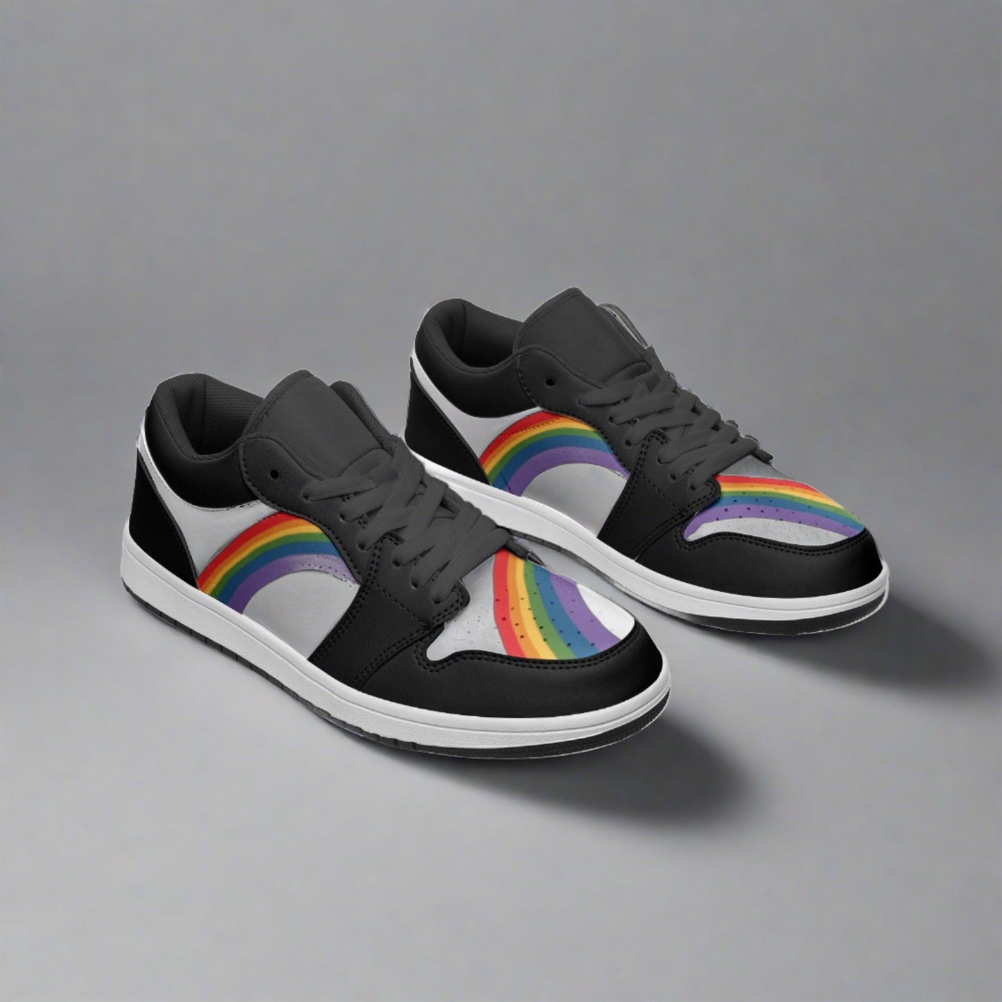 Rainbow LGBT Pride Low Top Unisex Sneakers - Rose Gold Co. Shop