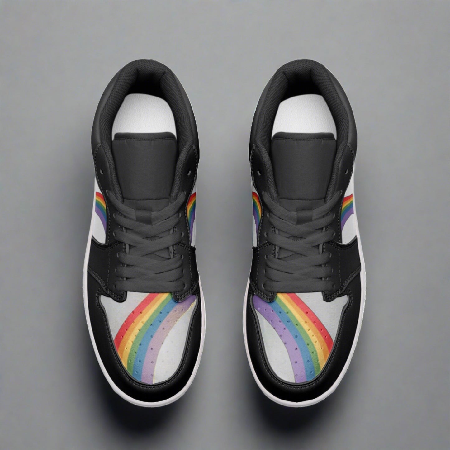 Rainbow LGBT Pride Low Top Unisex Sneakers - Rose Gold Co. Shop