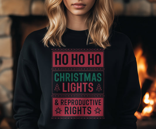 Christmas Light & Reproductive Rights Sweatshirt