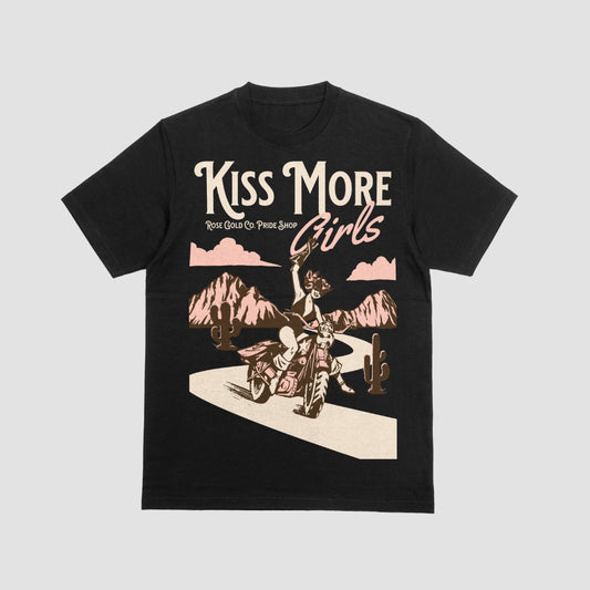 LGBT_Pride-Kiss More Girls Short Sleeve T-Shirt - Rose Gold Co. Shop