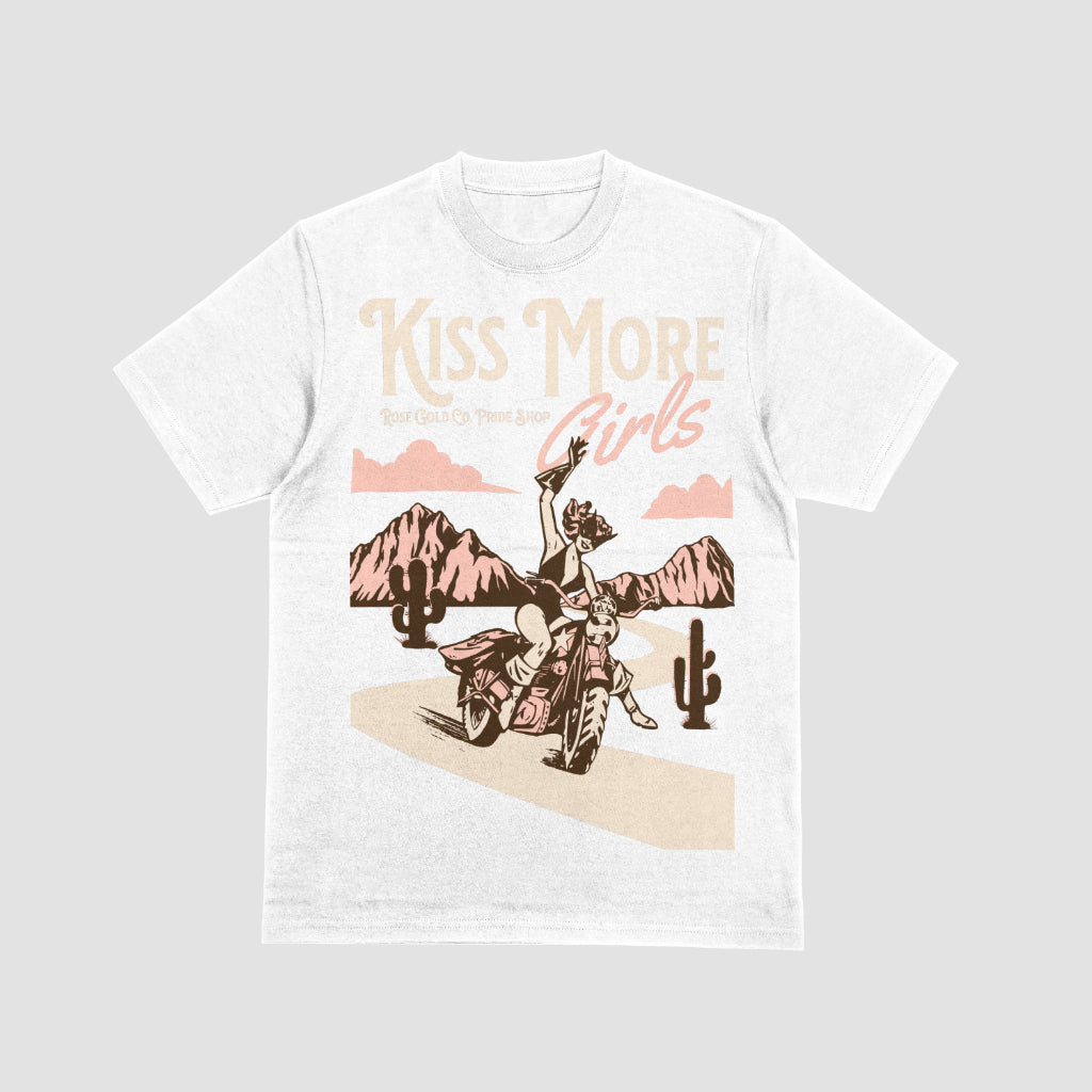 LGBT_Pride-Kiss More Girls Short Sleeve T-Shirt - Rose Gold Co. Shop