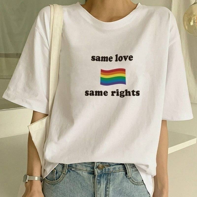 Same Love Same Rights T-shirt - Rose Gold Co. Shop