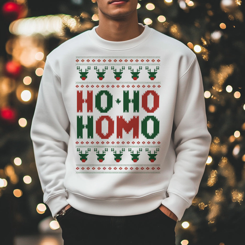 Ho Ho Homo Unisex Sweatshirt