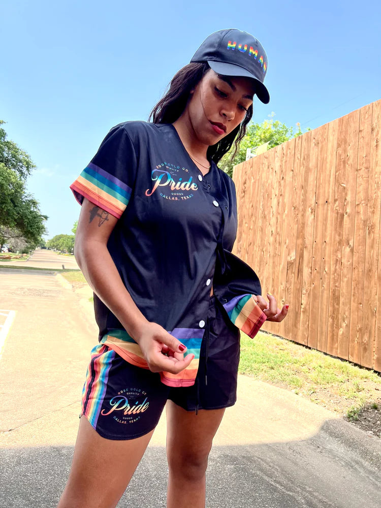 Rainbow LGBT Pride Baseball Jersey