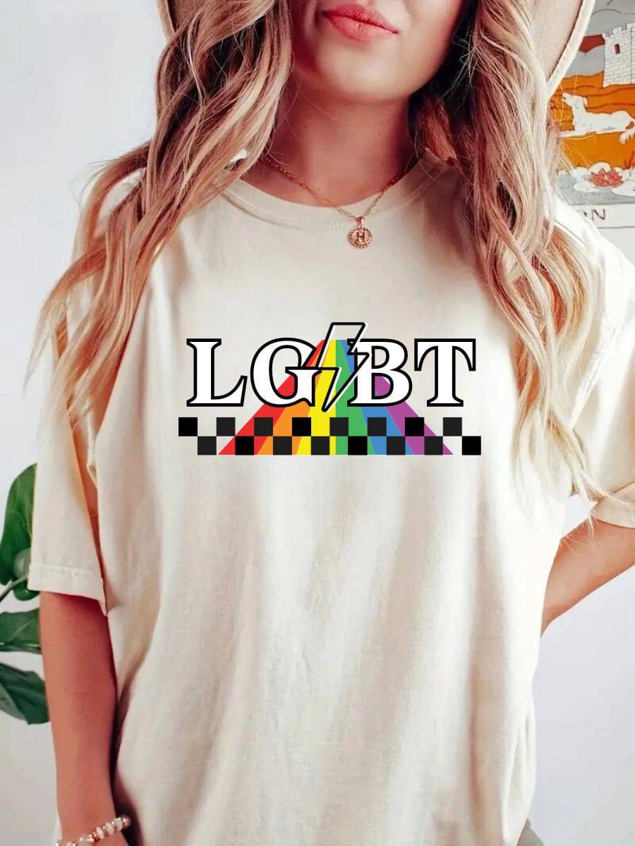 LGBT Lightning Unisex t-shirt - Rose Gold Co. Shop