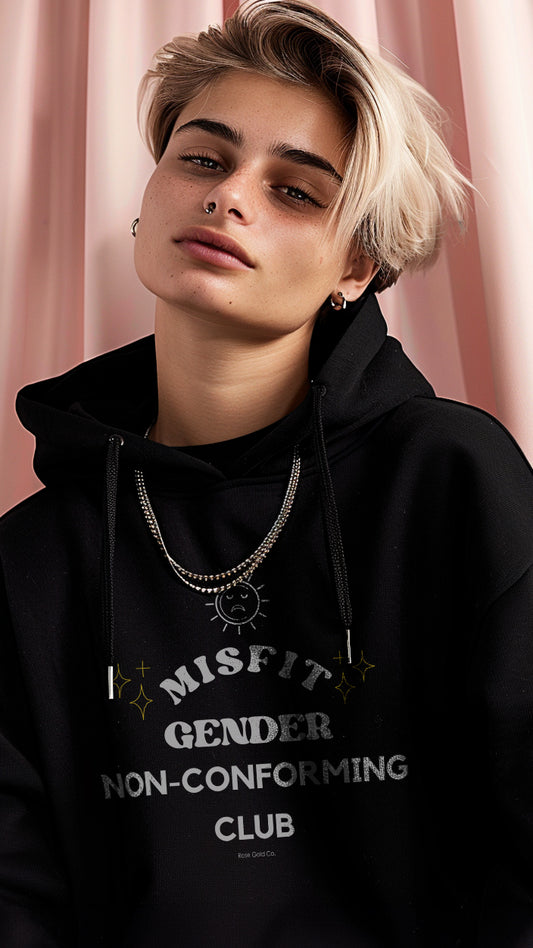 Misfit Gender non Conforming Club Unisex Hoodie