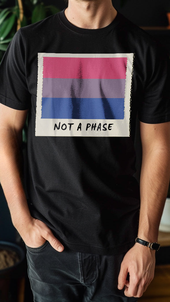 LGBT_Pride-Not A Phase Bisexual Pride Polaroid T-Shirt - Rose Gold Co. Shop