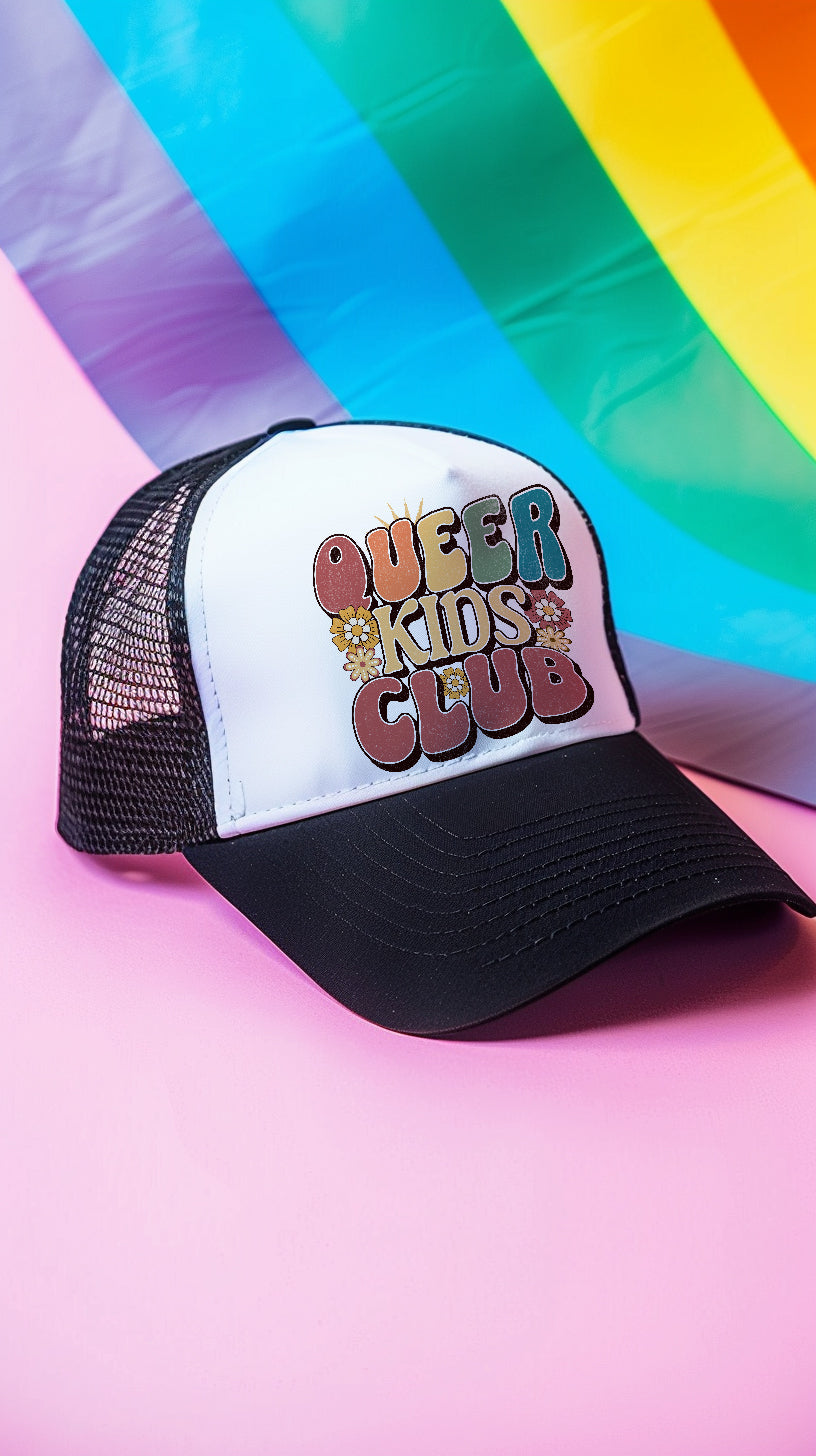 LGBT_Pride-Queer Kids Club Trucker Hats - Rose Gold Co. Shop