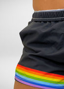 Black Rainbow Pride Athletic Shorts - Rose Gold Co. Shop