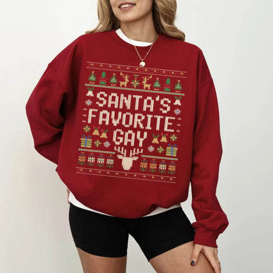 Santa's Favorite Gay Unisex Sweatshirt