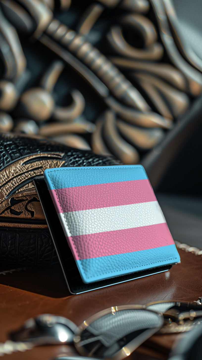 Trangender Pride Minimalist PU Leather Wallet