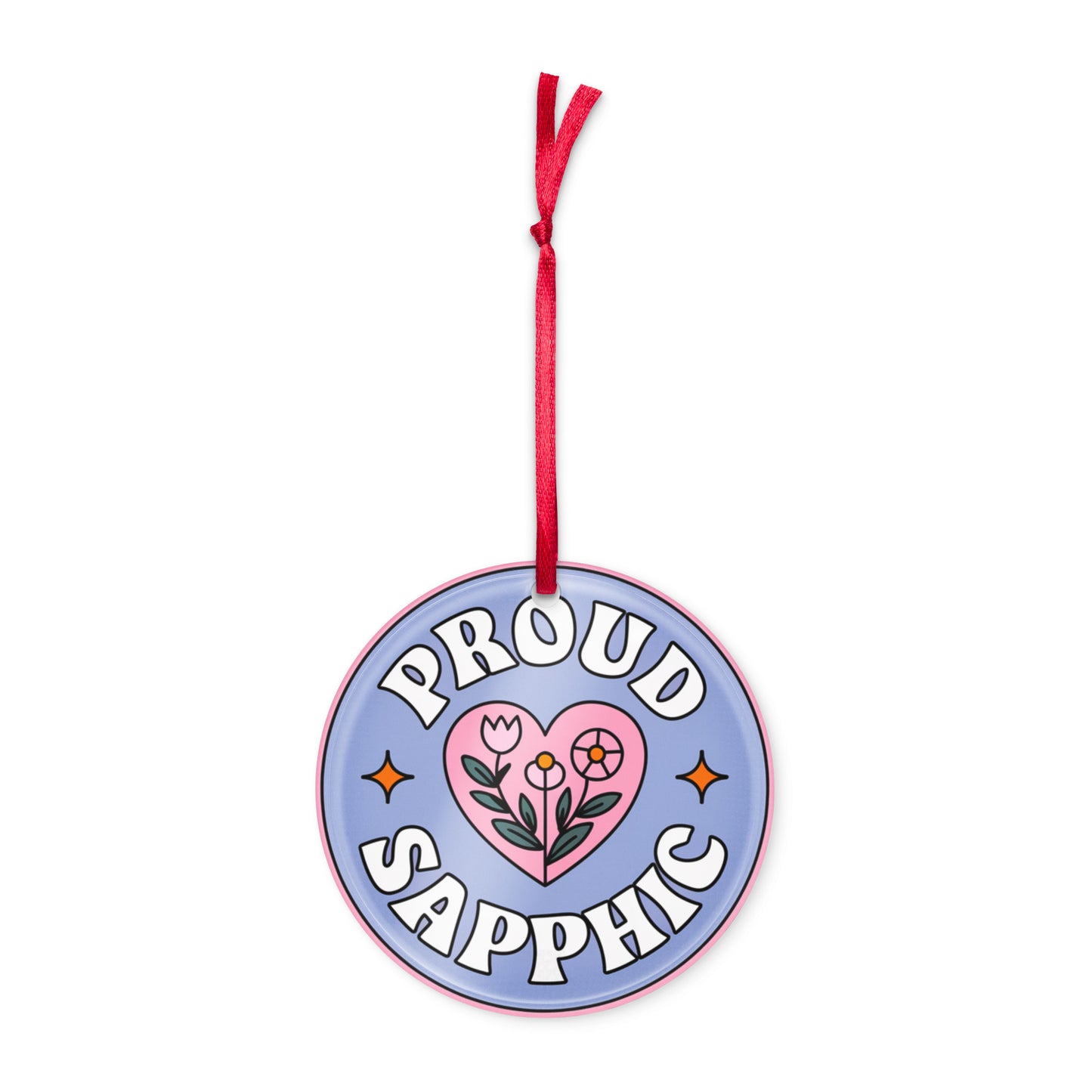 Proud Sapphic Purple Ornament