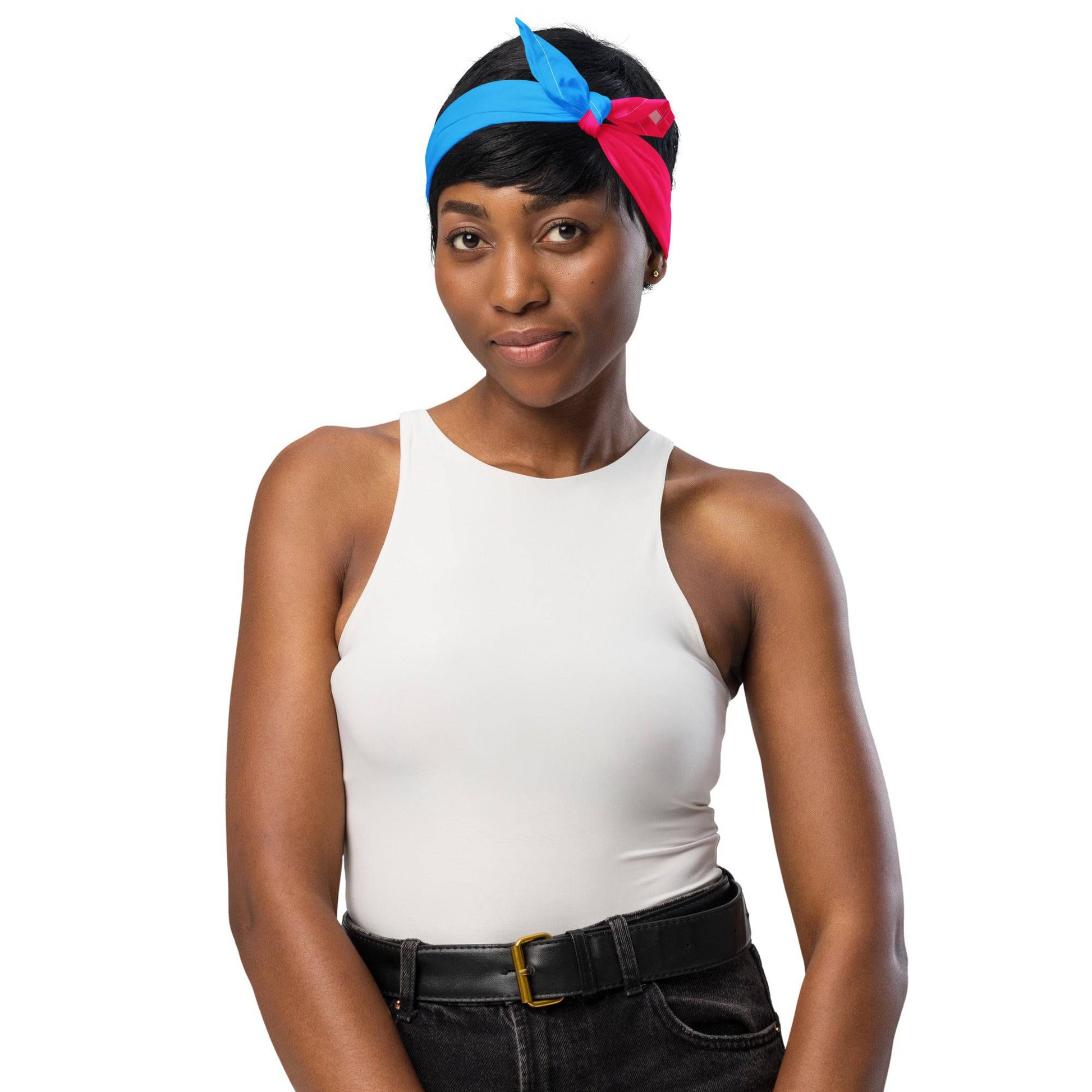 Pansexual Pride print bandana - Rose Gold Co. Shop