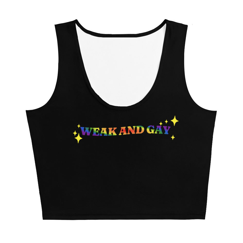 LGBT_Pride-Weak & Gay Republican Crop Top - Rose Gold Co. Shop