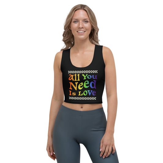 LGBT_Pride-All You Need Is Love Crop Top - Rose Gold Co. Shop