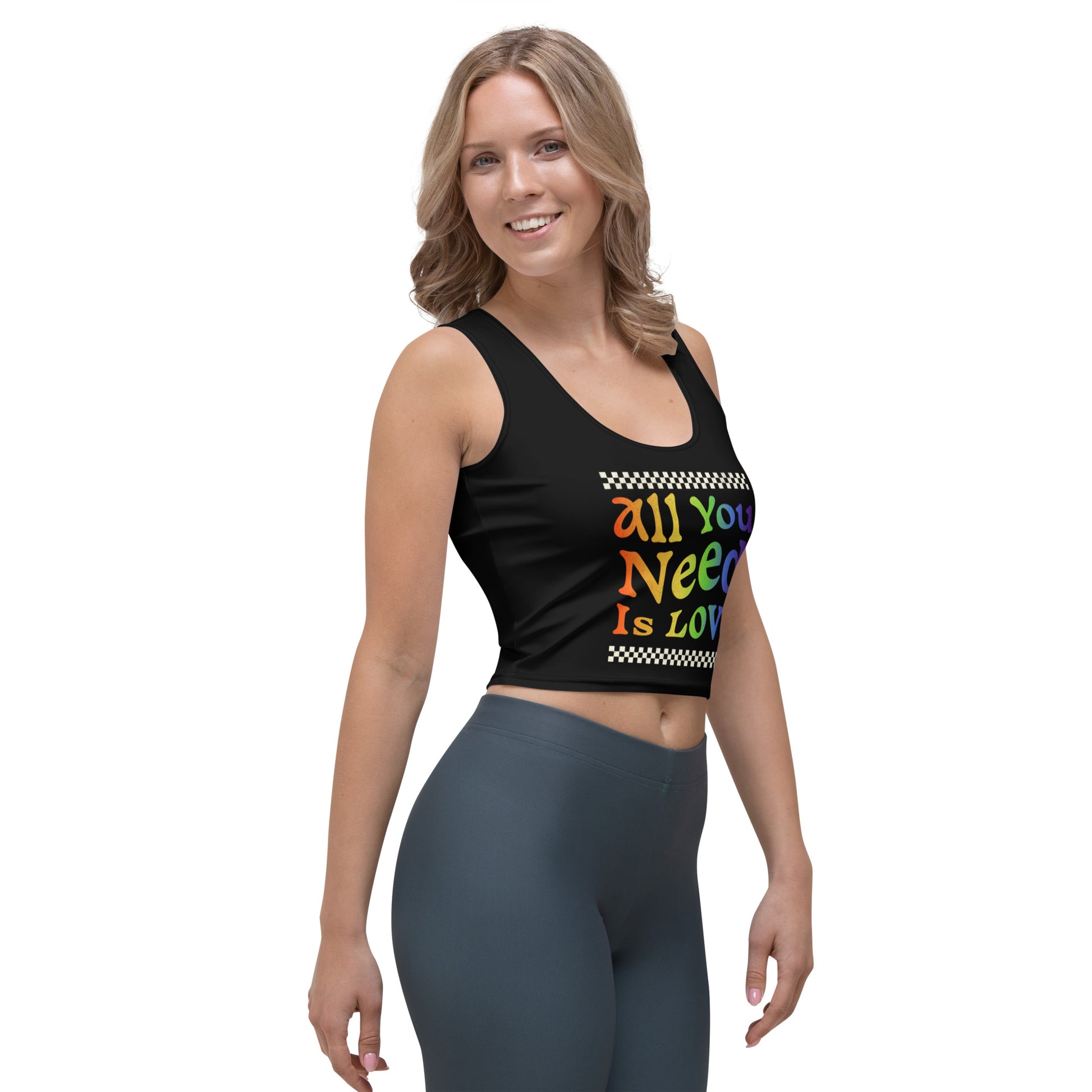 LGBT_Pride-All You Need Is Love Crop Top - Rose Gold Co. Shop