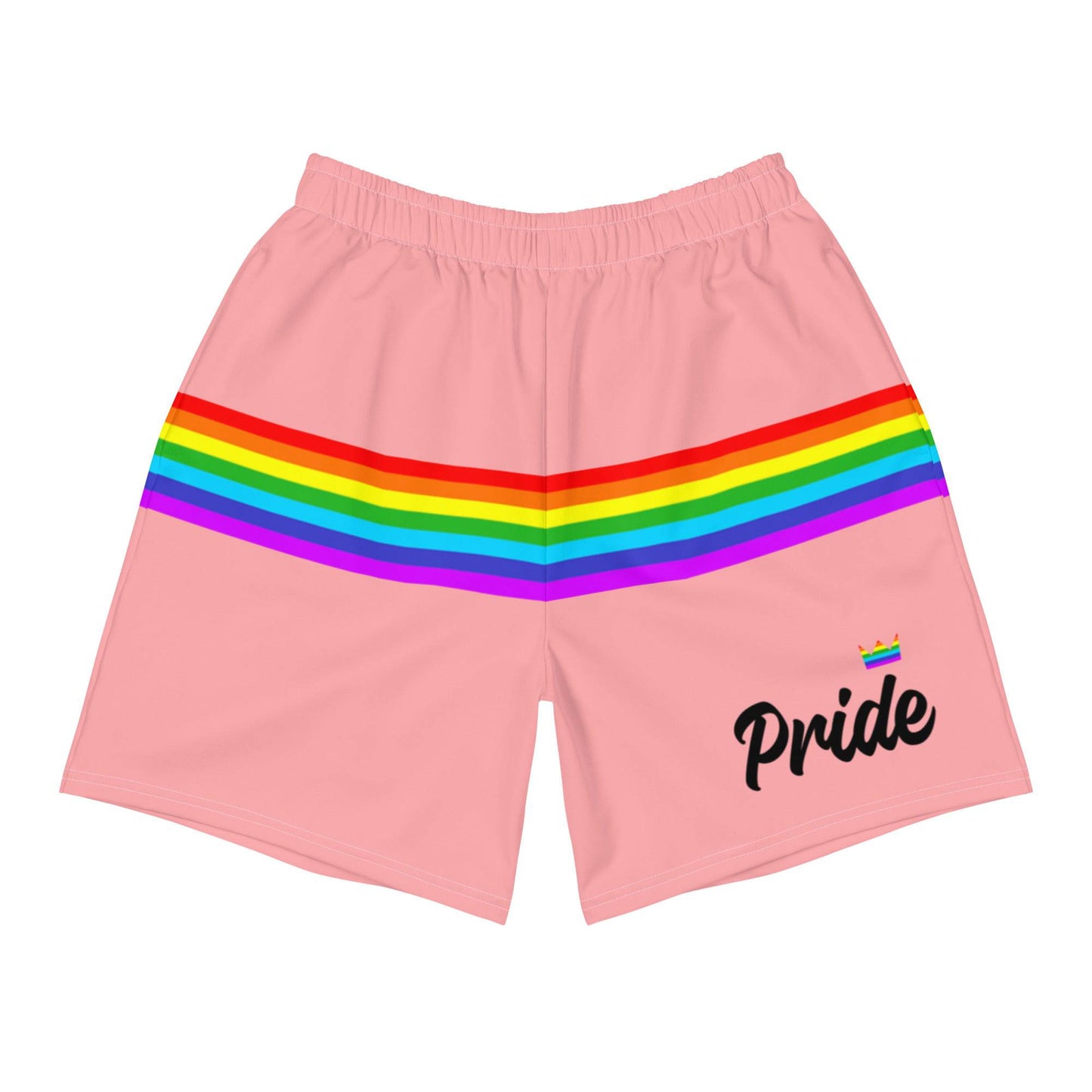 Pale Pink Rainbow Pride Shorts - Rose Gold Co. Shop