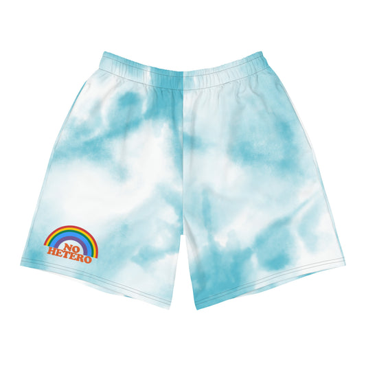 No Hetero Men's Recycled Gay Pride Shorts - Rose Gold Co. Shop