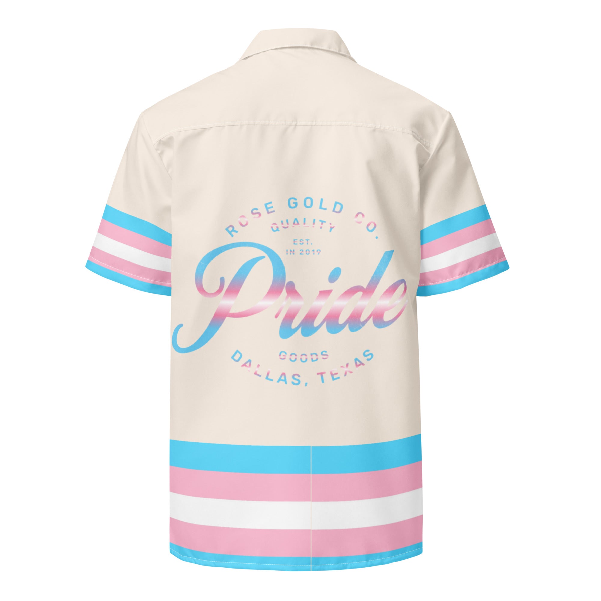 Trans Pride Tan Baseball Jersey