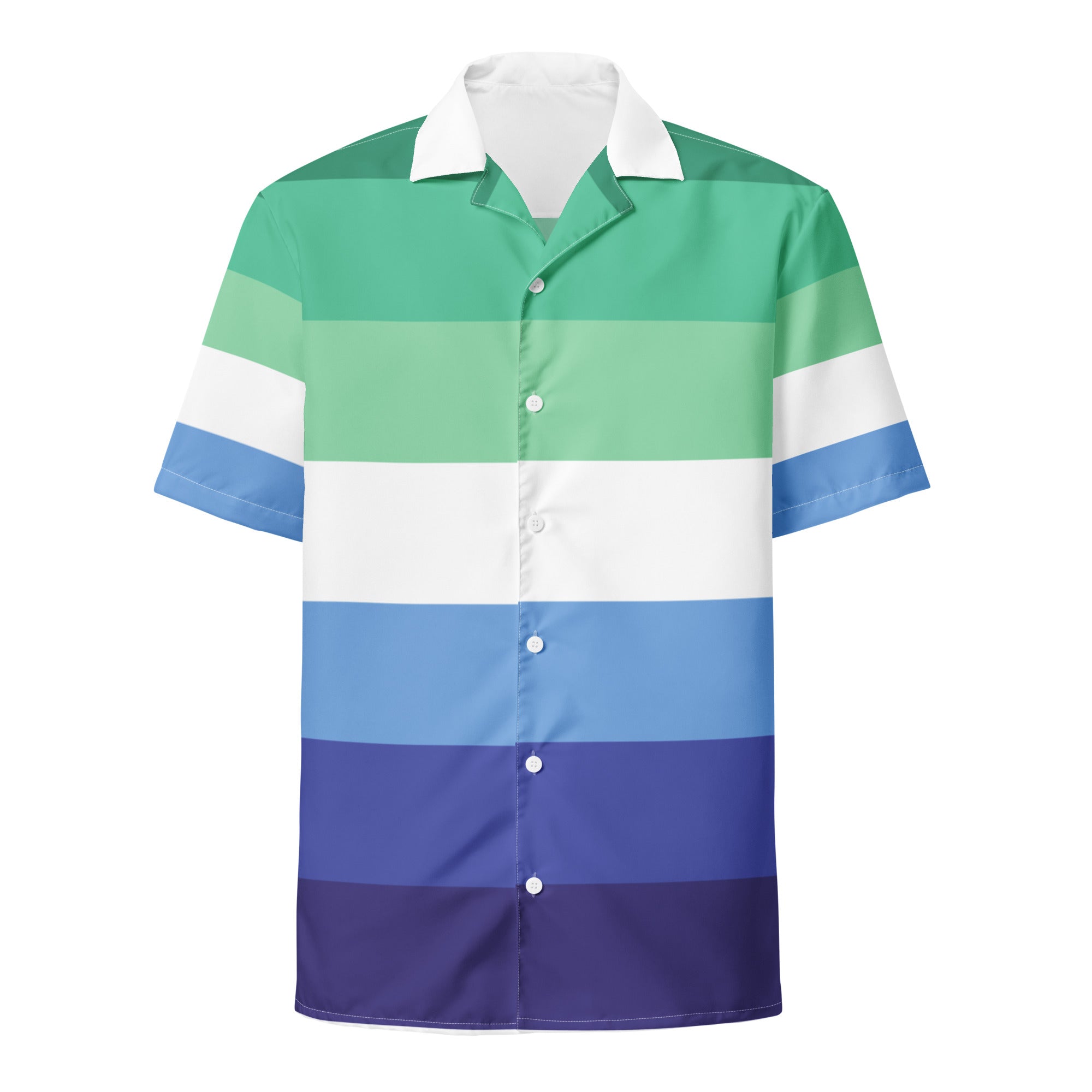 MLM Pride Flag Button Up Shirt