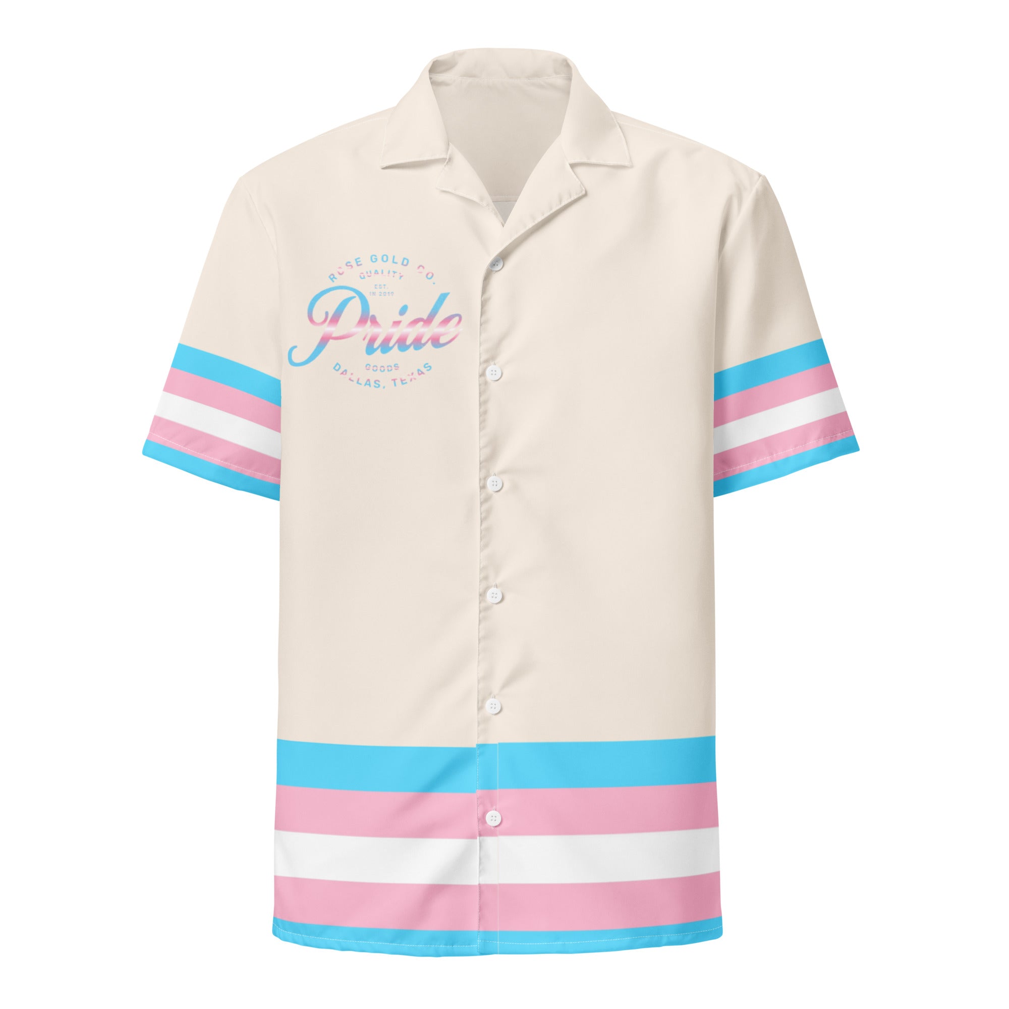 Trans Pride Tan Baseball Jersey