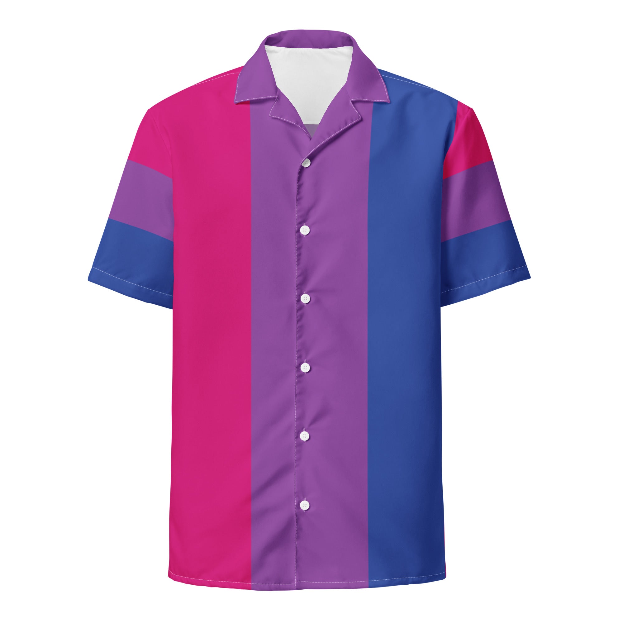 Bisexual Pride Button Up Shirt