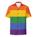 Rainbow LGBT Pride Striped Hawaiian Shirt