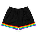 Black Rainbow Pride Athletic Shorts - Rose Gold Co. Shop