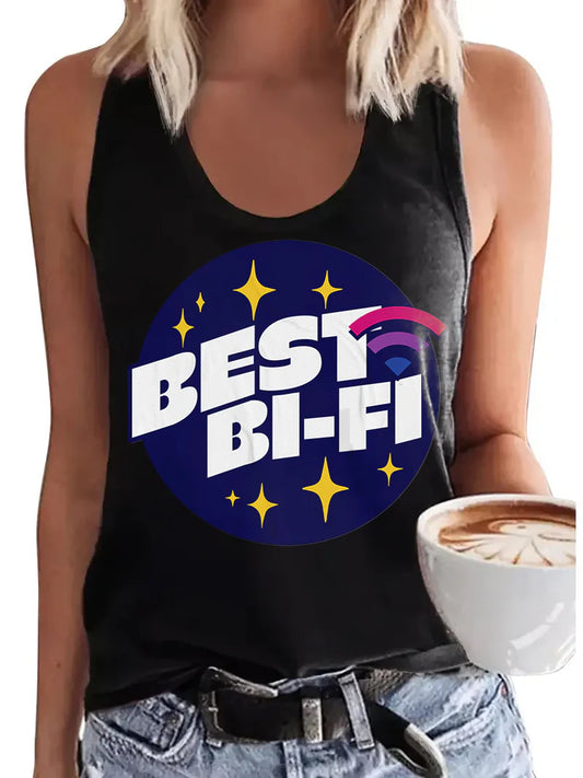 Best Bi-Fi Bisexual pride Tank Top