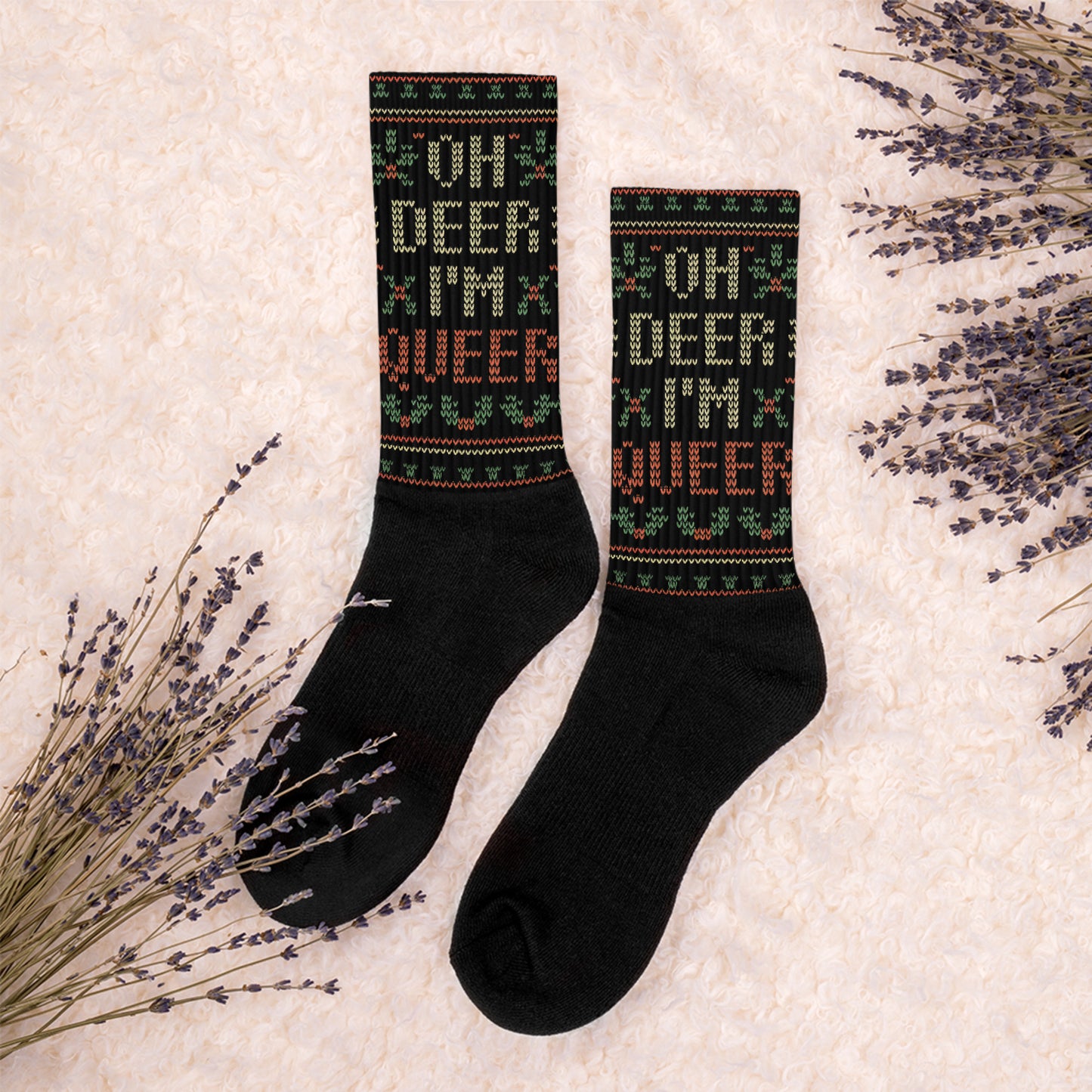 Oh Deer I'm Queer Socks