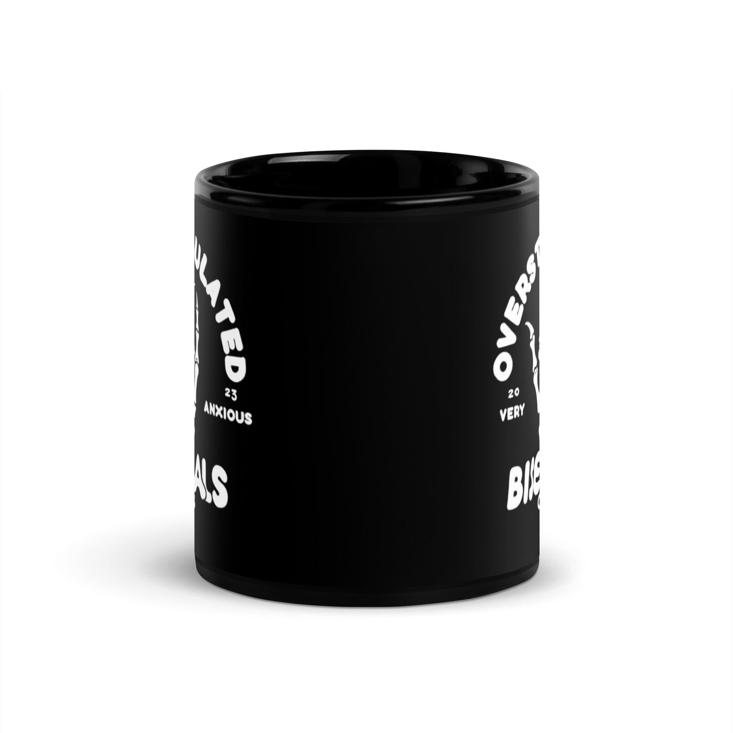 Overstimulated Bisexuals Club Black Glossy Mug - Rose Gold Co. Shop