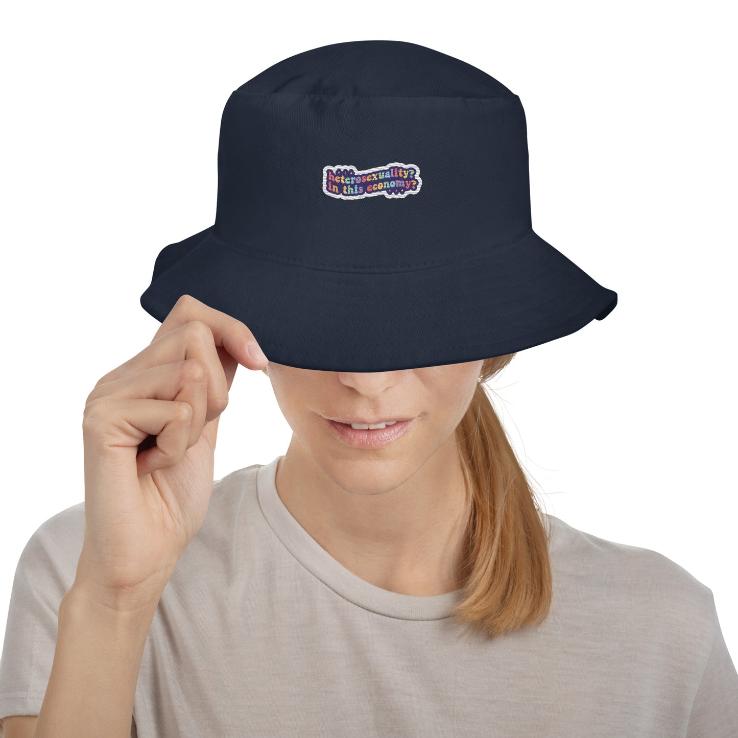 Heterosexuality Premium Embriodered Bucket Hat