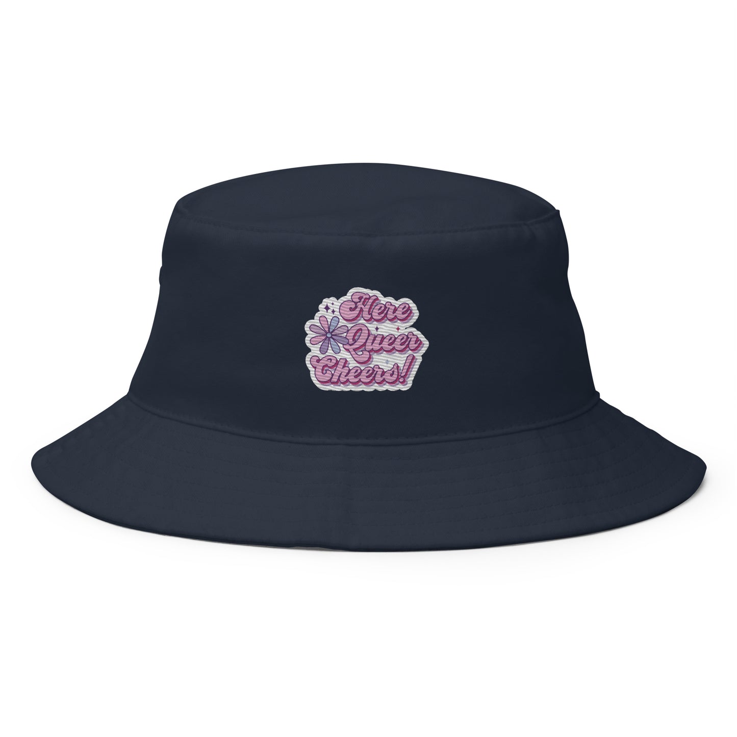 Here Queer Cheers Premium Embriodered Bucket Hat