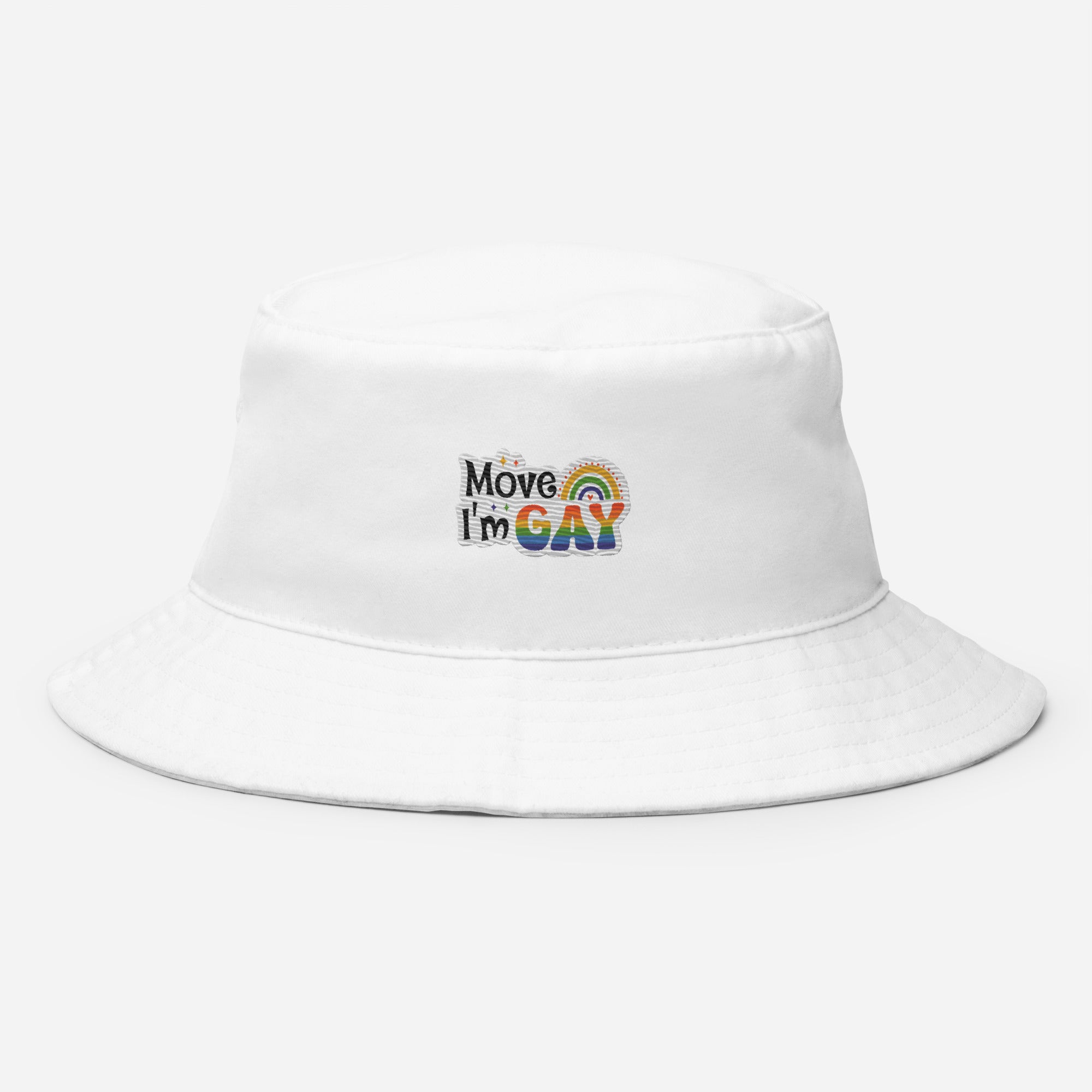 Move I'm GAY Premium Embriodered Bucket Hat